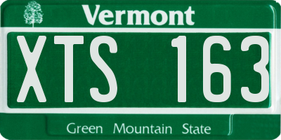 VT license plate XTS163