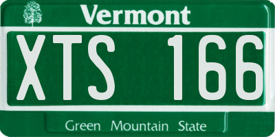 VT license plate XTS166