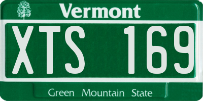 VT license plate XTS169