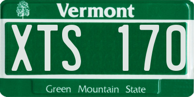 VT license plate XTS170
