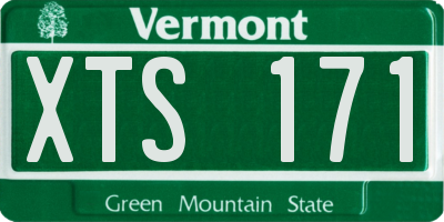 VT license plate XTS171