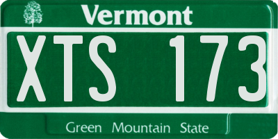 VT license plate XTS173