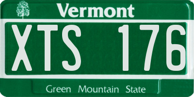 VT license plate XTS176