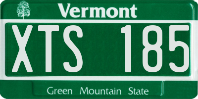 VT license plate XTS185