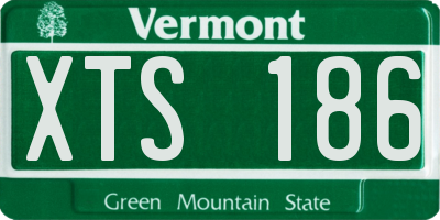 VT license plate XTS186