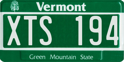VT license plate XTS194