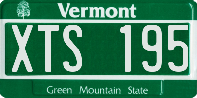 VT license plate XTS195