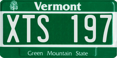 VT license plate XTS197