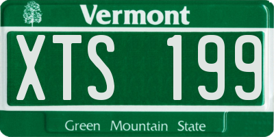 VT license plate XTS199