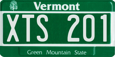 VT license plate XTS201