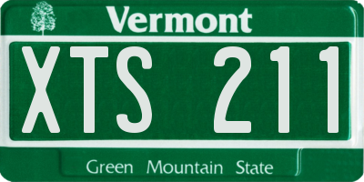 VT license plate XTS211