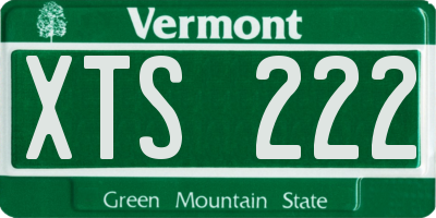VT license plate XTS222