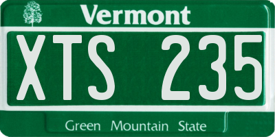 VT license plate XTS235