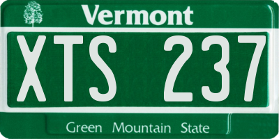 VT license plate XTS237