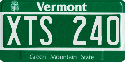 VT license plate XTS240