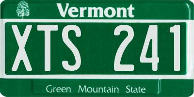 VT license plate XTS241
