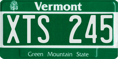 VT license plate XTS245