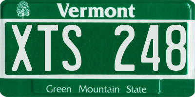 VT license plate XTS248