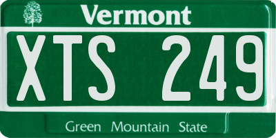 VT license plate XTS249