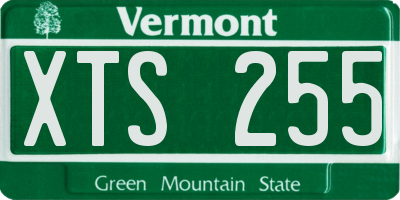 VT license plate XTS255