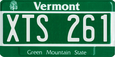 VT license plate XTS261