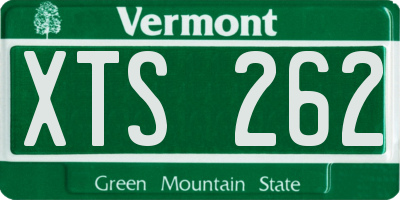 VT license plate XTS262