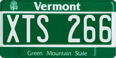 VT license plate XTS266