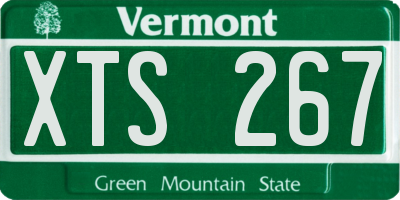 VT license plate XTS267