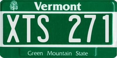 VT license plate XTS271