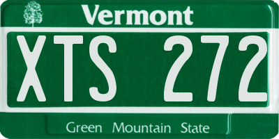 VT license plate XTS272