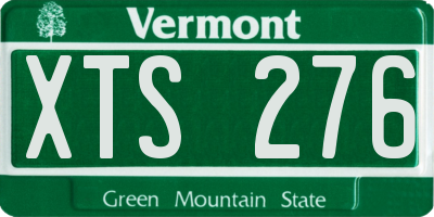 VT license plate XTS276