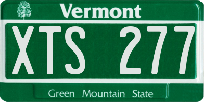 VT license plate XTS277