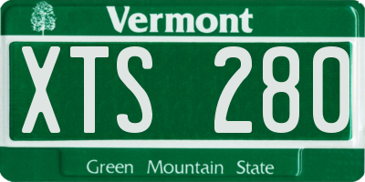VT license plate XTS280