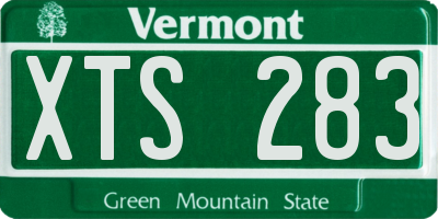 VT license plate XTS283