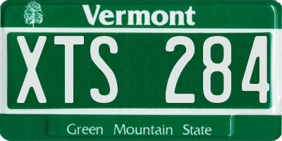 VT license plate XTS284
