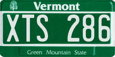 VT license plate XTS286