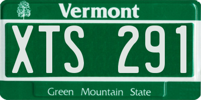 VT license plate XTS291