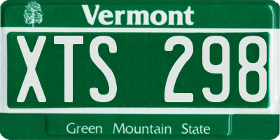 VT license plate XTS298