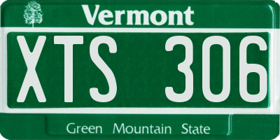 VT license plate XTS306