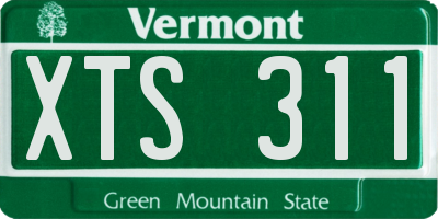 VT license plate XTS311
