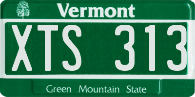 VT license plate XTS313