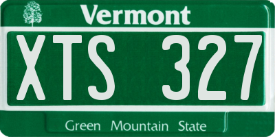 VT license plate XTS327