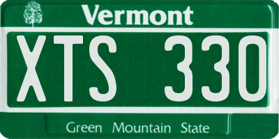 VT license plate XTS330