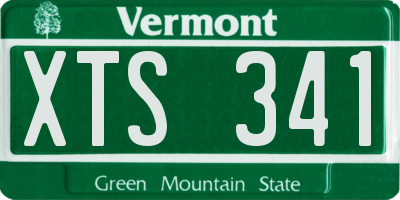 VT license plate XTS341