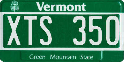 VT license plate XTS350