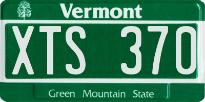 VT license plate XTS370