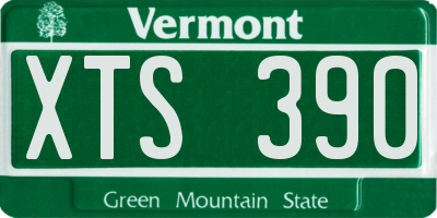 VT license plate XTS390