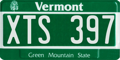 VT license plate XTS397