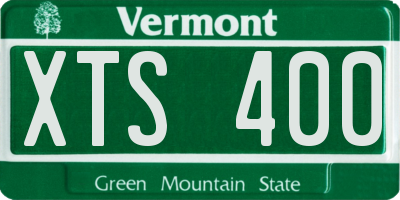 VT license plate XTS400