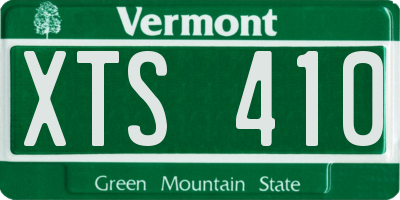 VT license plate XTS410